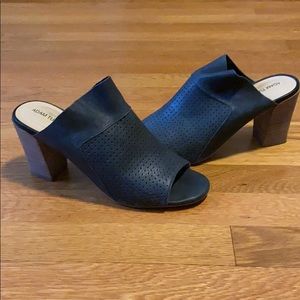 Adam Tucker by Me Too Suede Mules - Size 8 - Memory Foam Comfort - Boho Slides
